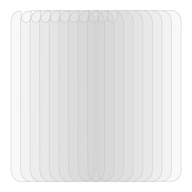 50 PCS for iPhone 6 Plus & 6s Plus 0.26mm 9H Surface Hardness 2.5D Explosion-proof Back Tempered Glass Film, No Retail Package
