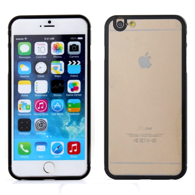 Aviation Aluminum Bumper Frame Transparent Bottom Hard Case for iPhone 6 Plus & 6S Plus