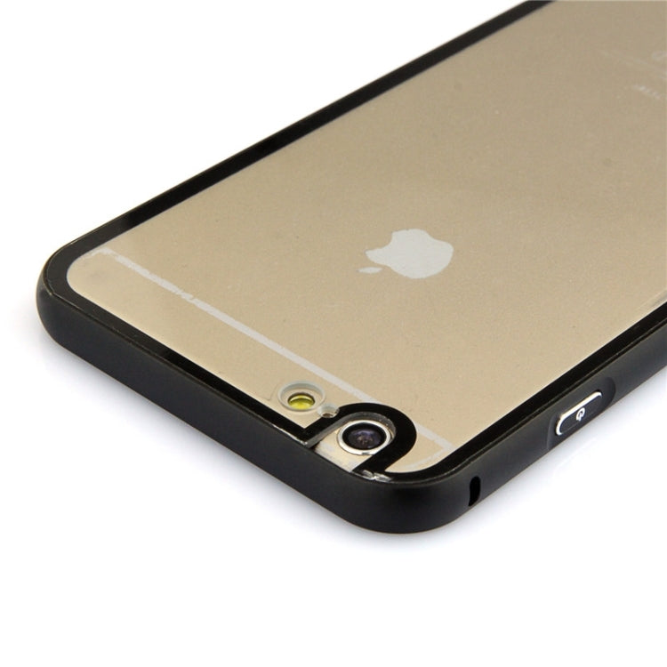 Aviation Aluminum Bumper Frame Transparent Bottom Hard Case for iPhone 6 Plus & 6S Plus