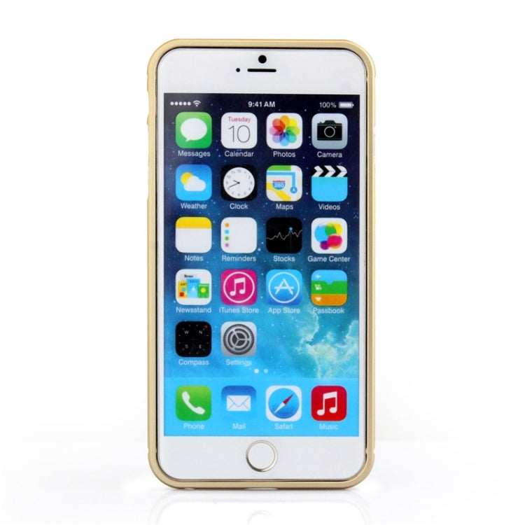 Aviation Aluminum Bumper Frame Transparent Bottom Hard Case for iPhone 6 Plus & 6S Plus