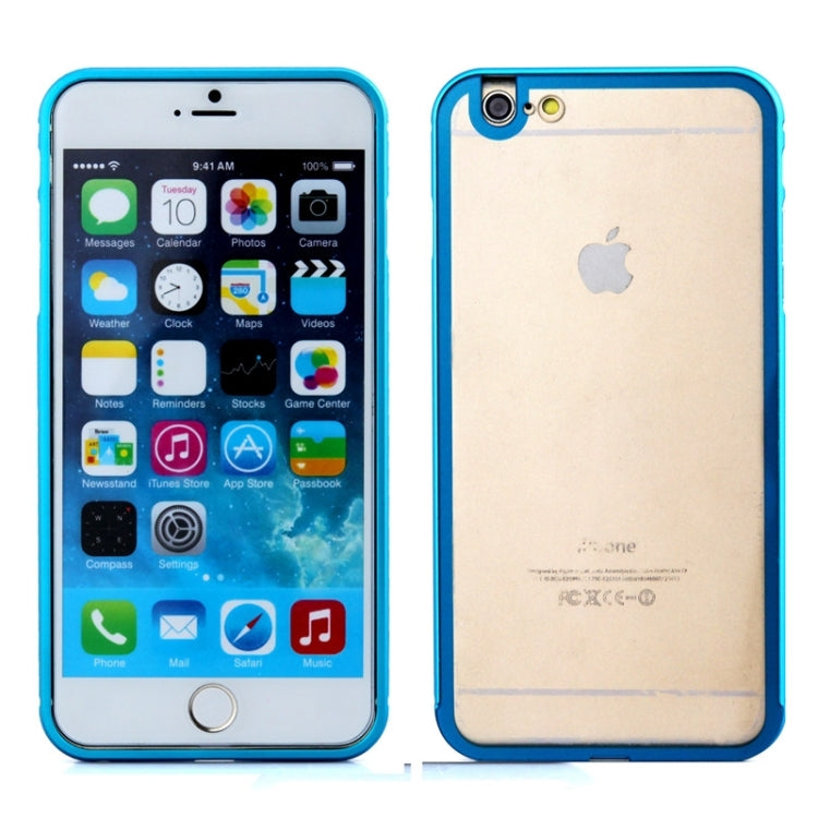 Aviation Aluminum Bumper Frame Transparent Bottom Hard Case for iPhone 6 Plus & 6S Plus