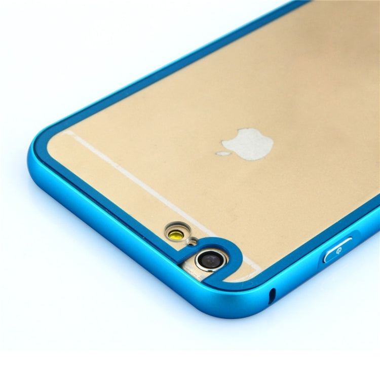 Aviation Aluminum Bumper Frame Transparent Bottom Hard Case for iPhone 6 Plus & 6S Plus