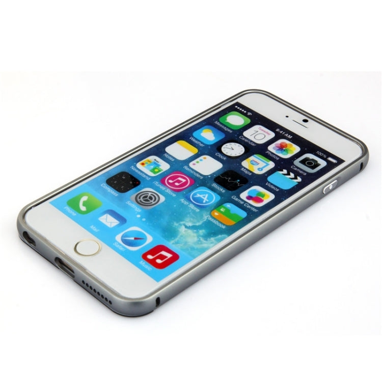 Aviation Aluminum Bumper Frame Transparent Bottom Hard Case for iPhone 6 Plus & 6S Plus
