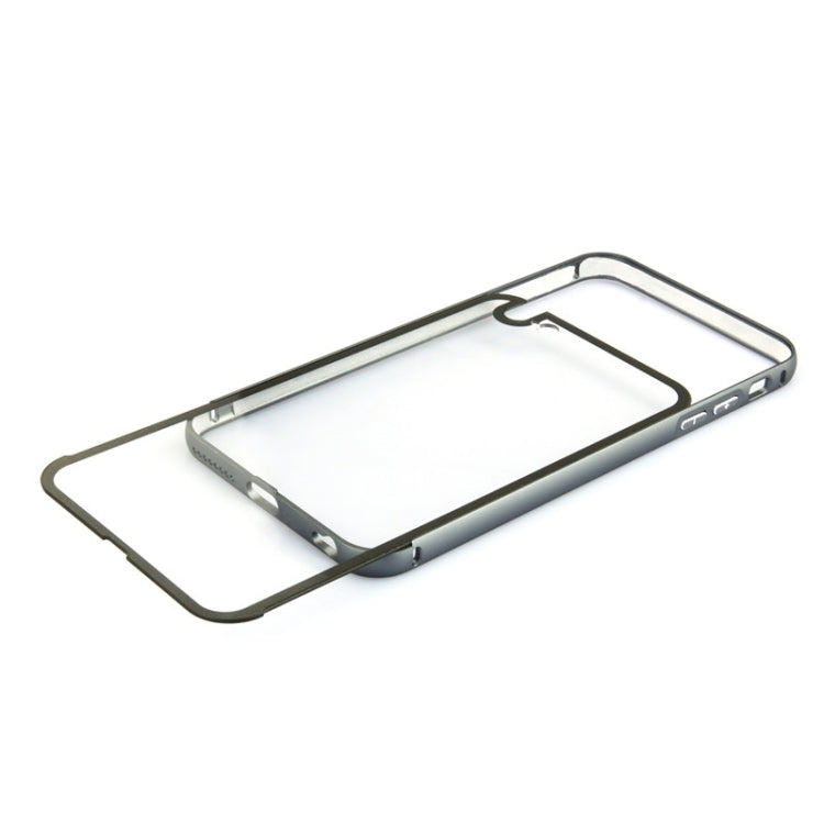 Aviation Aluminum Bumper Frame Transparent Bottom Hard Case for iPhone 6 Plus & 6S Plus