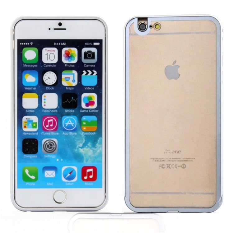 Aviation Aluminum Bumper Frame Transparent Bottom Hard Case for iPhone 6 Plus & 6S Plus