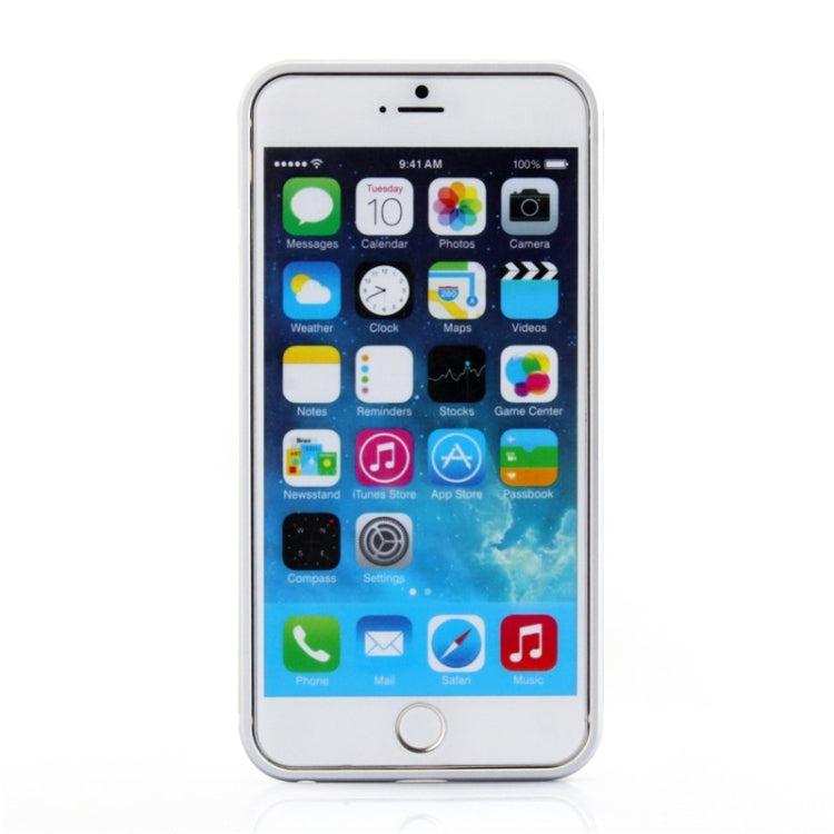 Aviation Aluminum Bumper Frame Transparent Bottom Hard Case for iPhone 6 Plus & 6S Plus