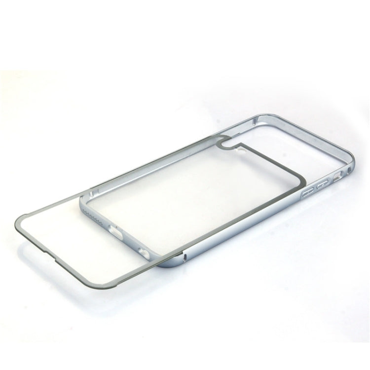 Aviation Aluminum Bumper Frame Transparent Bottom Hard Case for iPhone 6 Plus & 6S Plus