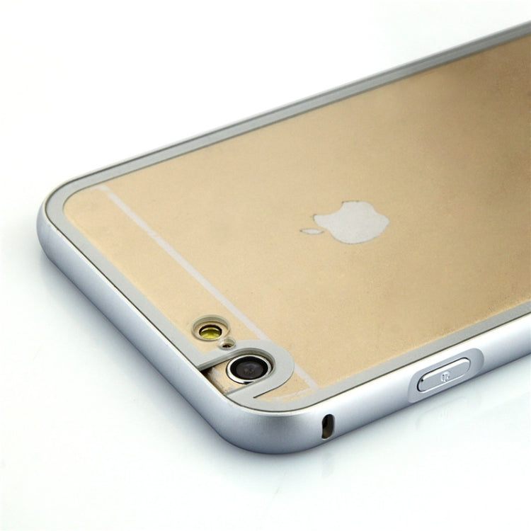 Aviation Aluminum Bumper Frame Transparent Bottom Hard Case for iPhone 6 Plus & 6S Plus