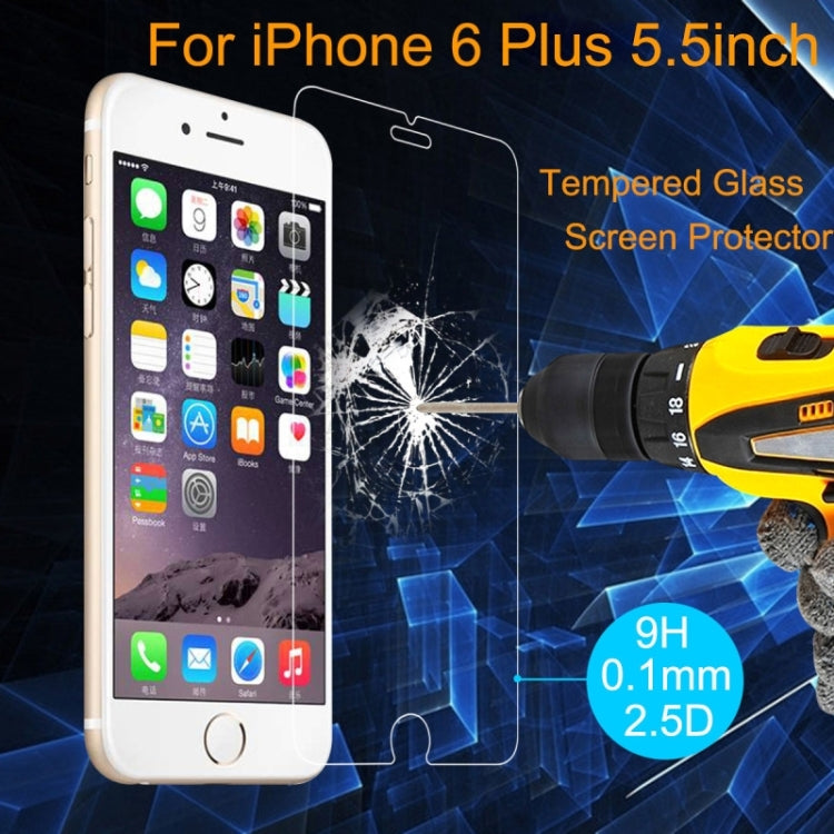 0.1mm Ultra-thin Explosion-proof Tempered Glass Screen Protector for iPhone 6 Plus