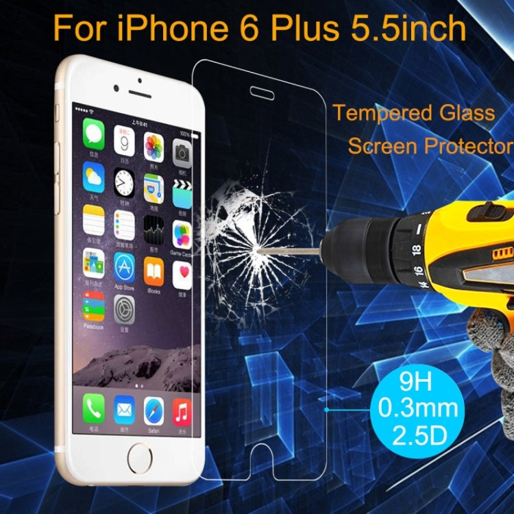 0.1mm Ultra-thin Transparent Explosion-proof Tempered Glass Screen Protector for iPhone 6 Plus