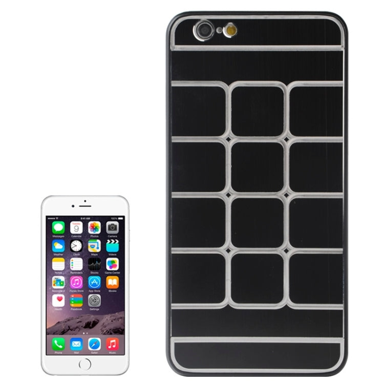 Brushed Texture Grids Dents Plastic Hard Case for iPhone 6 Plus & 6S Plus