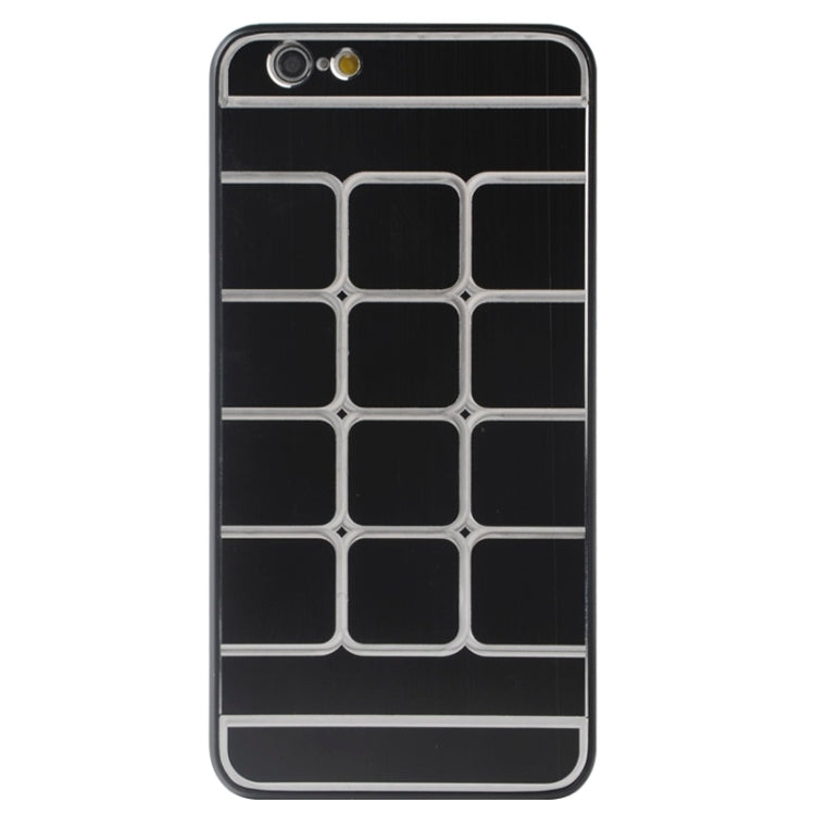 Brushed Texture Grids Dents Plastic Hard Case for iPhone 6 Plus & 6S Plus