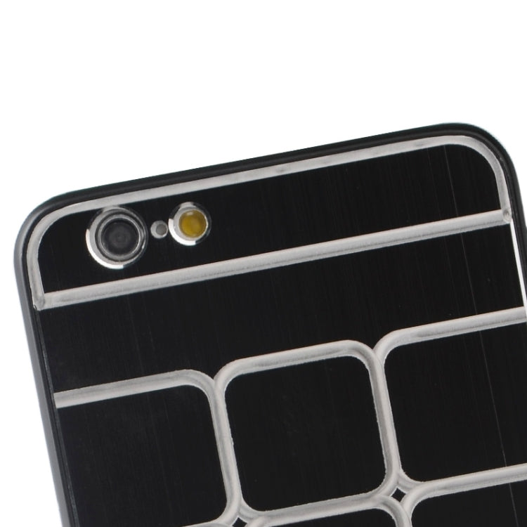 Brushed Texture Grids Dents Plastic Hard Case for iPhone 6 Plus & 6S Plus