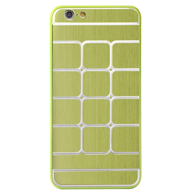 Brushed Texture Grids Dents Plastic Hard Case for iPhone 6 Plus & 6S Plus