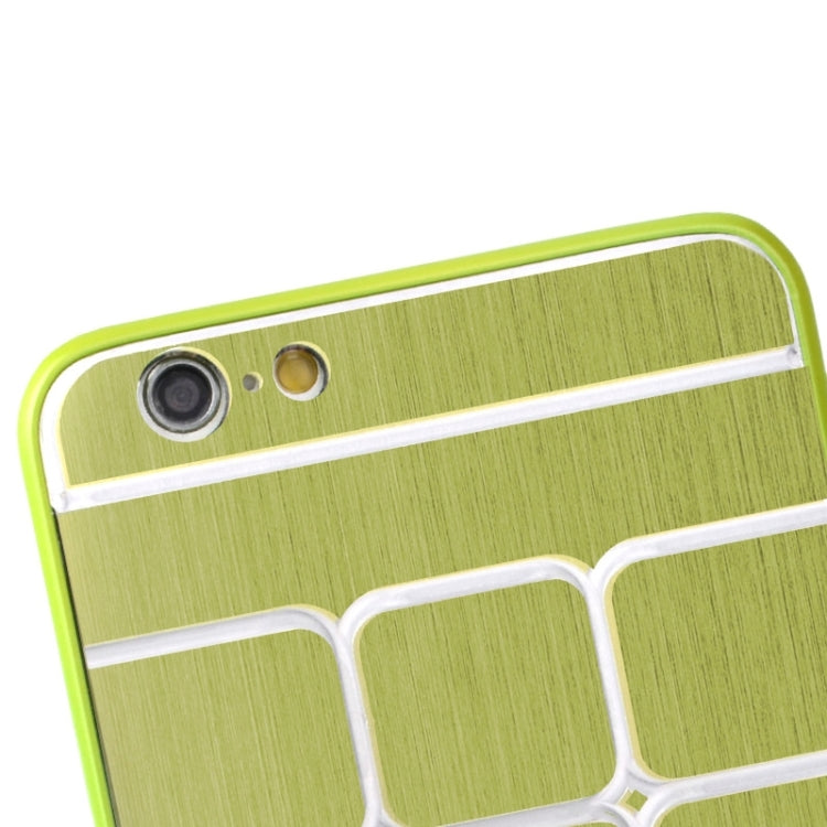 Brushed Texture Grids Dents Plastic Hard Case for iPhone 6 Plus & 6S Plus