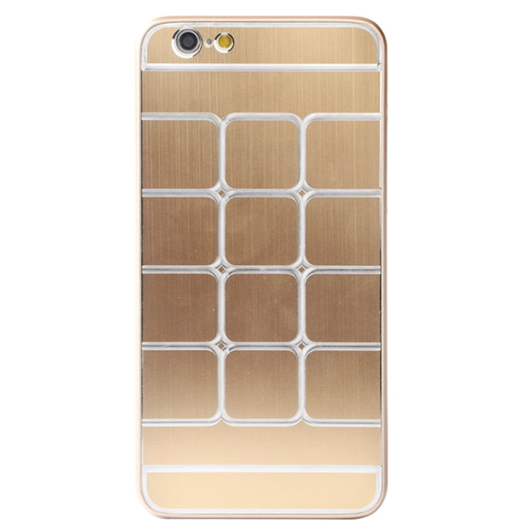 Brushed Texture Grids Dents Plastic Hard Case for iPhone 6 Plus & 6S Plus