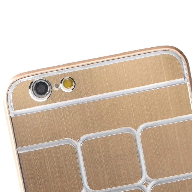 Brushed Texture Grids Dents Plastic Hard Case for iPhone 6 Plus & 6S Plus