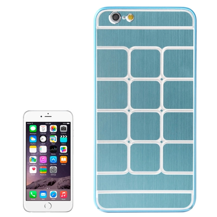 Brushed Texture Grids Dents Plastic Hard Case for iPhone 6 Plus & 6S Plus