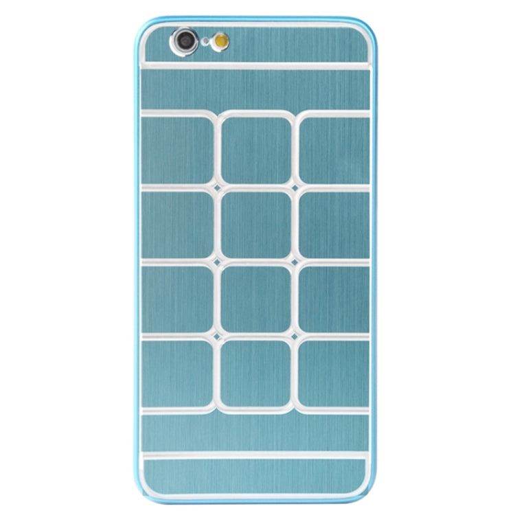 Brushed Texture Grids Dents Plastic Hard Case for iPhone 6 Plus & 6S Plus