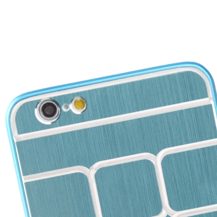 Brushed Texture Grids Dents Plastic Hard Case for iPhone 6 Plus & 6S Plus