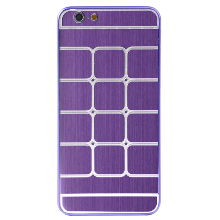 Brushed Texture Grids Dents Plastic Hard Case for iPhone 6 Plus & 6S Plus