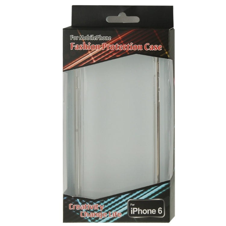 TPU Transparent Protective Case with Colorful Electroplating Frame for iPhone 6 Plus & 6S Plus