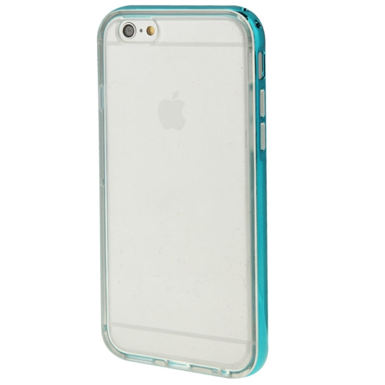 TPU Transparent Protective Case with Colorful Electroplating Frame for iPhone 6 Plus & 6S Plus