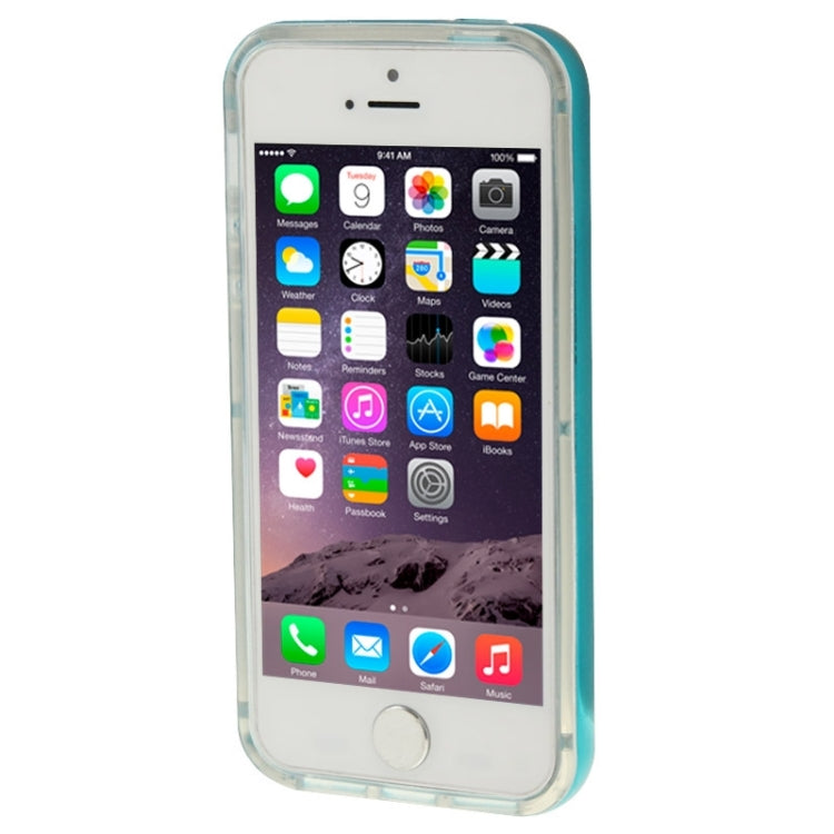 TPU Transparent Protective Case with Colorful Electroplating Frame for iPhone 6 Plus & 6S Plus