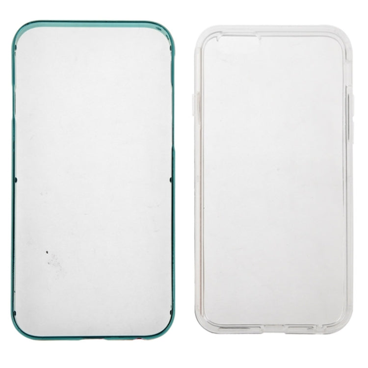 TPU Transparent Protective Case with Colorful Electroplating Frame for iPhone 6 Plus & 6S Plus