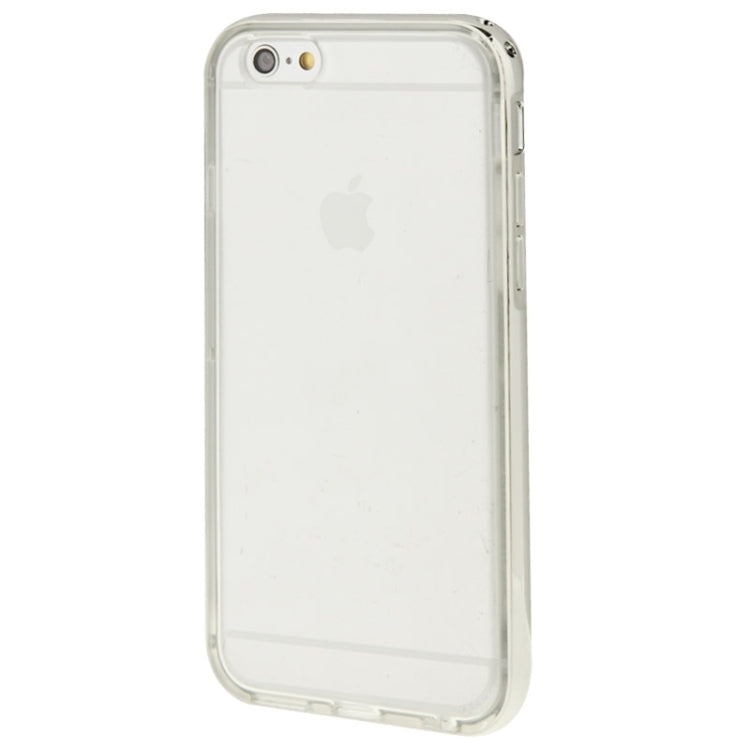 TPU Transparent Protective Case with Colorful Electroplating Frame for iPhone 6 Plus & 6S Plus