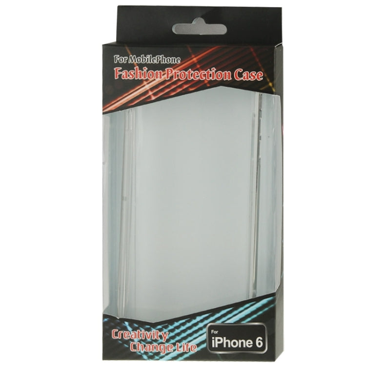 TPU Transparent Protective Case with Colorful Electroplating Frame for iPhone 6 Plus & 6S Plus