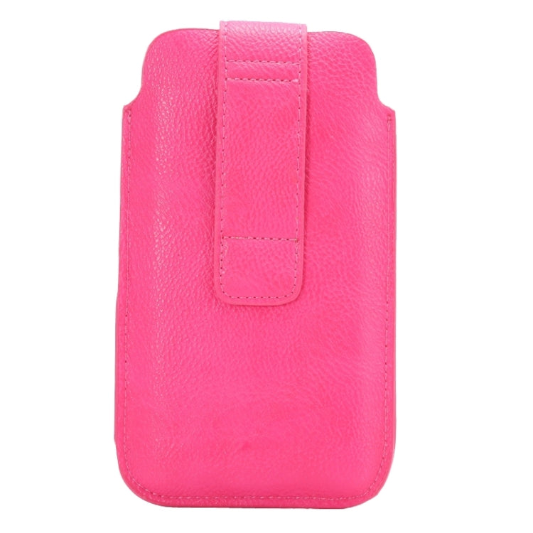 Universal Litchi Texture Vertical Style Leather Case with Loop Sticky & Outer bag Card Slots for iPhone 6 Plus, iPhone 6S Plus, Galaxy S6 edge Plus / A8 / Note 5 / Note 4 / Note 3