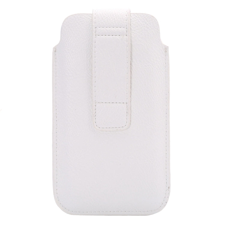 Universal Litchi Texture Vertical Style Leather Case with Loop Sticky & Outer bag Card Slots for iPhone 6 Plus, iPhone 6S Plus, Galaxy S6 edge Plus / A8 / Note 5 / Note 4 / Note 3