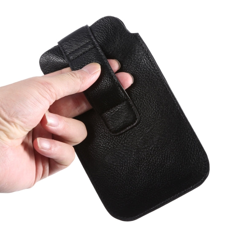 Universal Litchi Texture Vertical Style Leather Case with Loop Sticky & Outer bag Card Slots for iPhone 6 Plus / Galaxy Note 8 / Galaxy Mega 6.3 / i9200 / Note 4 / Note 3