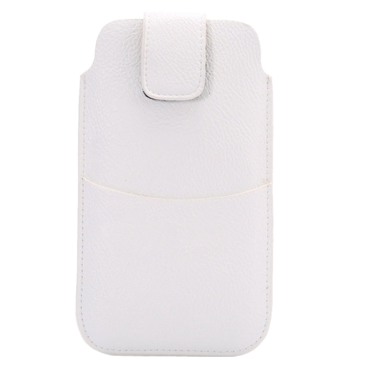 Universal Litchi Texture Vertical Style Leather Case with Loop Sticky & Outer bag Card Slots for iPhone 6 Plus / Galaxy Note 8 / Galaxy Mega 6.3 / i9200 / Note 4 / Note 3