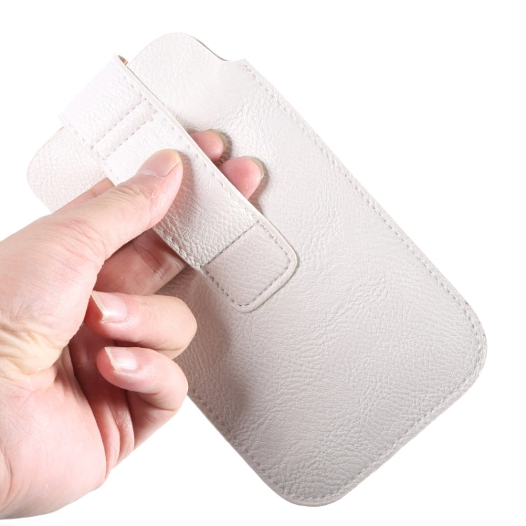 Universal Litchi Texture Vertical Style Leather Case with Loop Sticky & Outer bag Card Slots for iPhone 6 Plus / Galaxy Note 8 / Galaxy Mega 6.3 / i9200 / Note 4 / Note 3