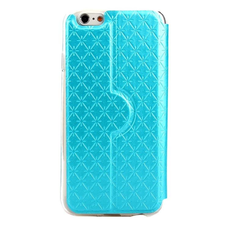 Diamond Pattern Horizontal Flip Leather Case with Holder & Wake-up / Sleep Function for iPhone 6 Plus