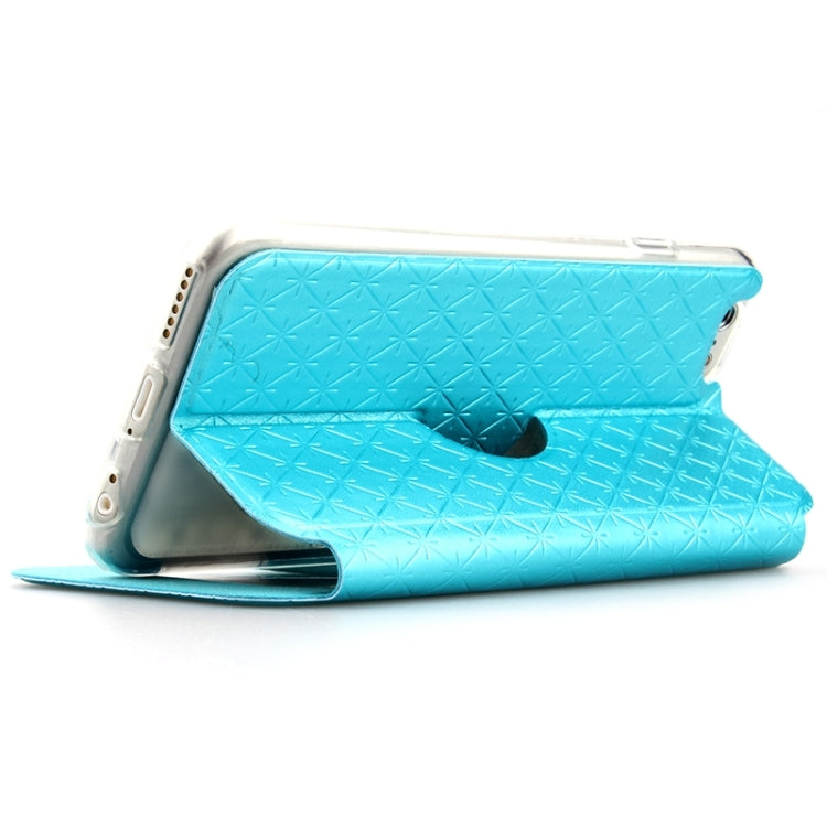 Diamond Pattern Horizontal Flip Leather Case with Holder & Wake-up / Sleep Function for iPhone 6 Plus