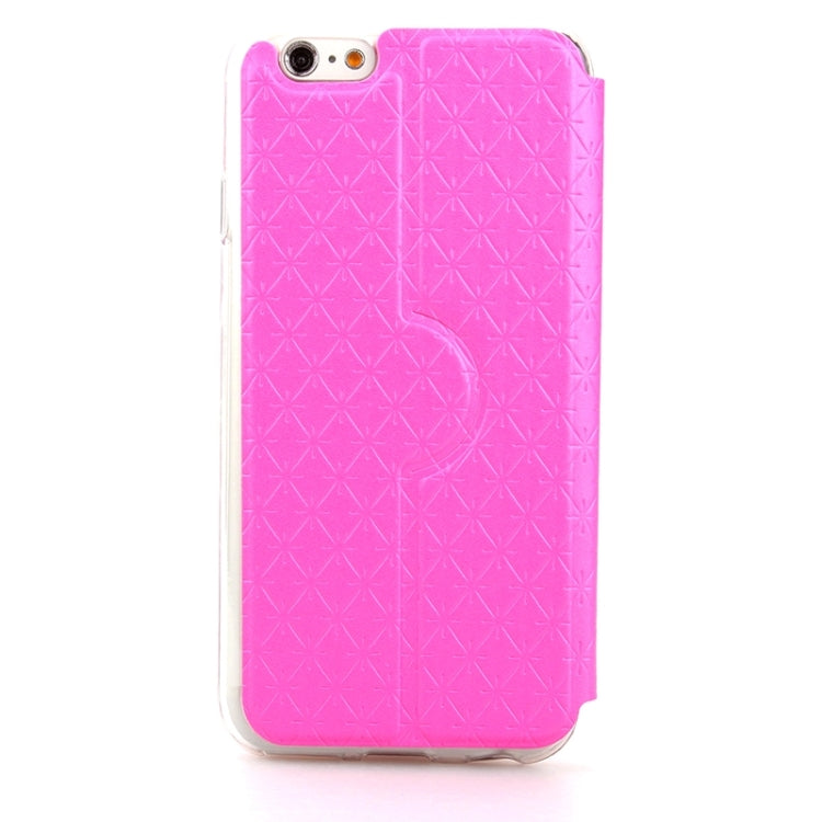 Diamond Pattern Horizontal Flip Leather Case with Holder & Wake-up / Sleep Function for iPhone 6 Plus