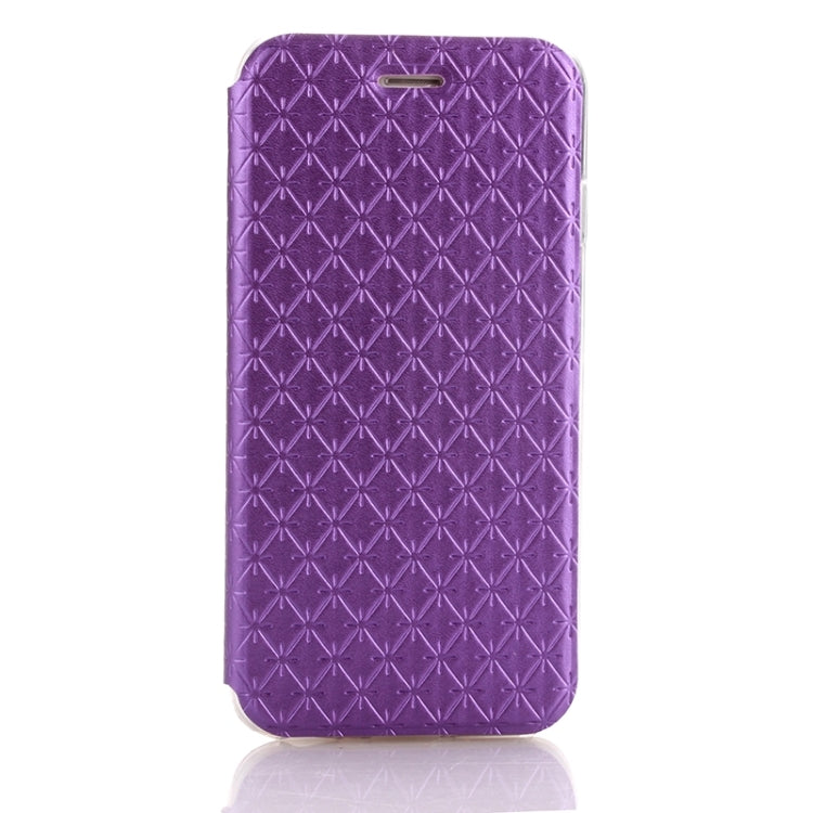 Diamond Pattern Horizontal Flip Leather Case with Holder & Wake-up / Sleep Function for iPhone 6 Plus