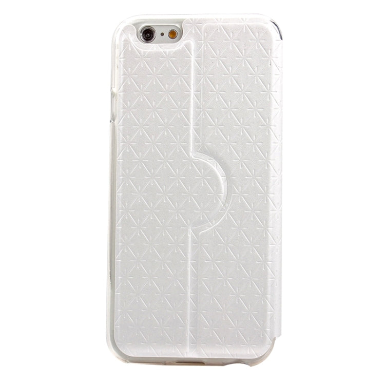 Diamond Pattern Horizontal Flip Leather Case with Holder & Wake-up / Sleep Function for iPhone 6 Plus