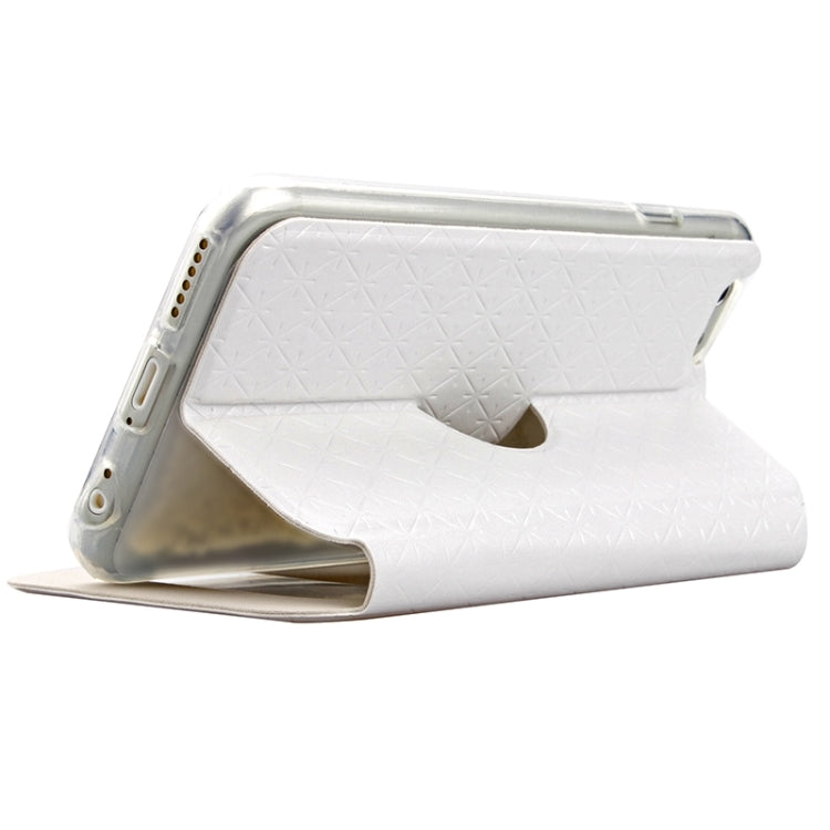 Diamond Pattern Horizontal Flip Leather Case with Holder & Wake-up / Sleep Function for iPhone 6 Plus