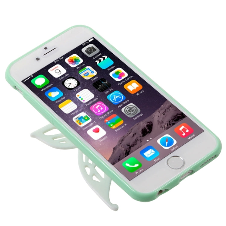 Cute 3D Butterfly Soft TPU Case with Earphone Winder Function for iPhone 6 Plus & 6S Plus