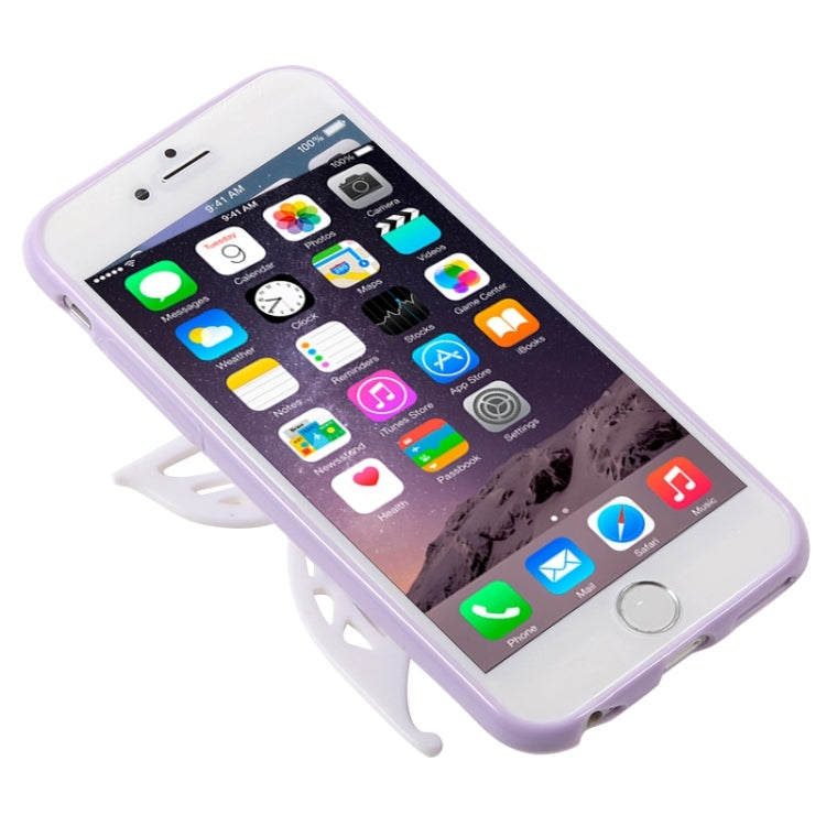 Cute 3D Butterfly Soft TPU Case with Earphone Winder Function for iPhone 6 Plus & 6S Plus