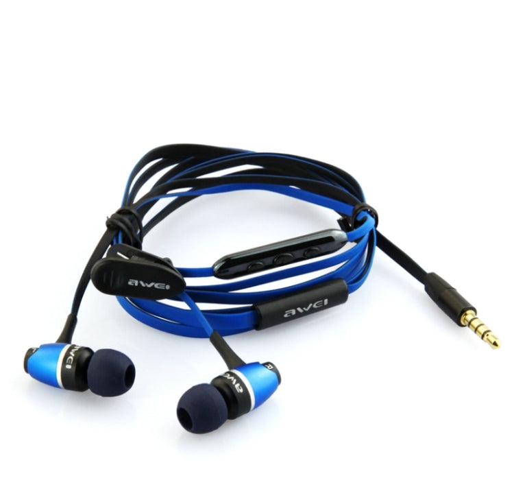 Awei S80vi 3.5mm Plug Noodle Wired Style In-ear Stereo Earphone with Mic, Cable Length: about 1.2m, For iPad, iPhone, Galaxy, Huawei, Xiaomi, LG, HTC and Other Smart Phones