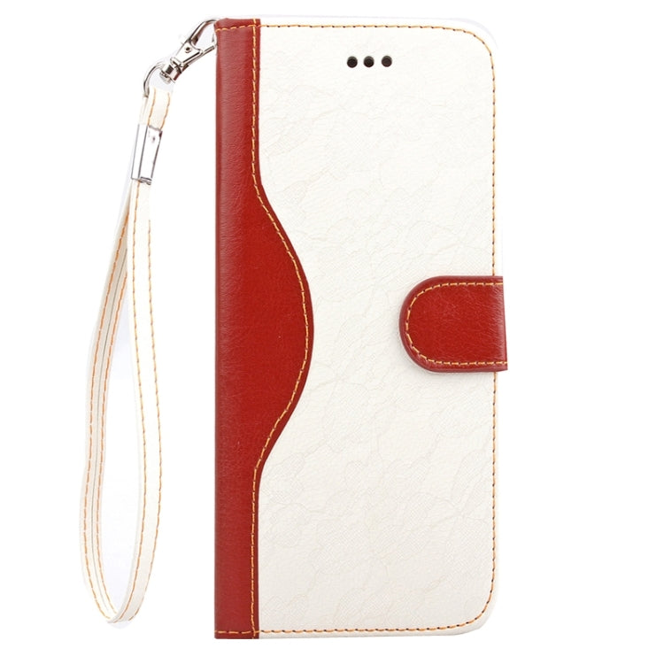 Lace Texture Contrast Color Leather Case with Holder & Card Slots & Wallet & Lanyard for iPhone 6 Plus & 6S Plus