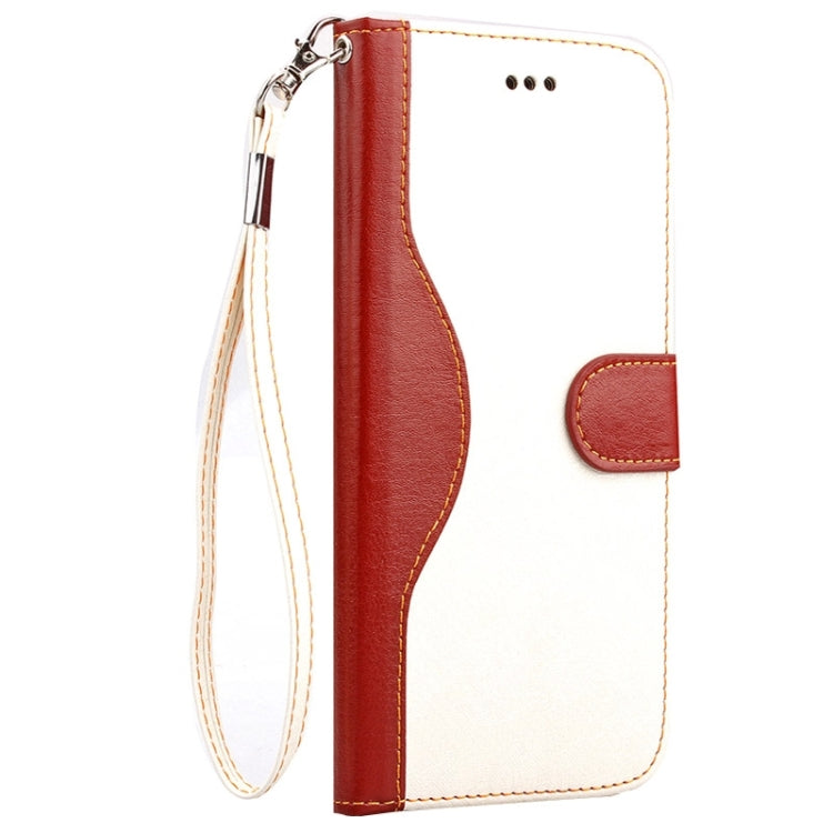 Lace Texture Contrast Color Leather Case with Holder & Card Slots & Wallet & Lanyard for iPhone 6 Plus & 6S Plus