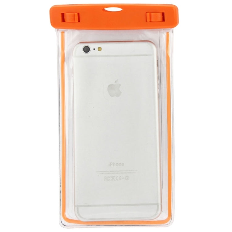 Hjiemei Waterproof Bag Protective Case with Lanyard for iPhone 6 Plus & 6S Plus & iPhone 6 & 5 & 5S & 5C(Orange)
