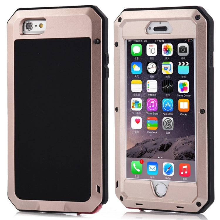 For iPhone 6 Plus & 6s Plus Waterproof Dustproof Shockproof Metal Armour Protective Case