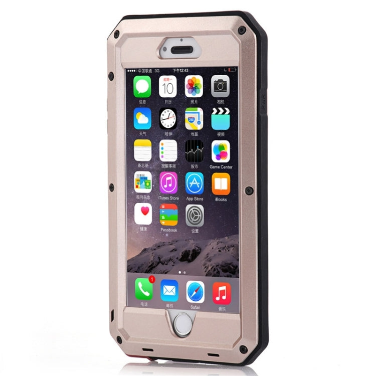 For iPhone 6 Plus & 6s Plus Waterproof Dustproof Shockproof Metal Armour Protective Case